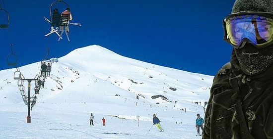 Centro de Ski Pucón en el volcán Villarrica
